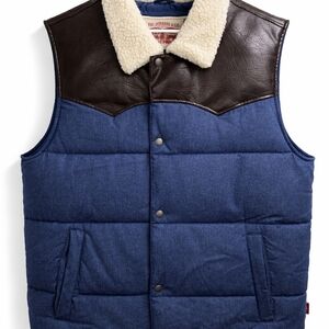 Levi's Denim and Leather Men's Vest